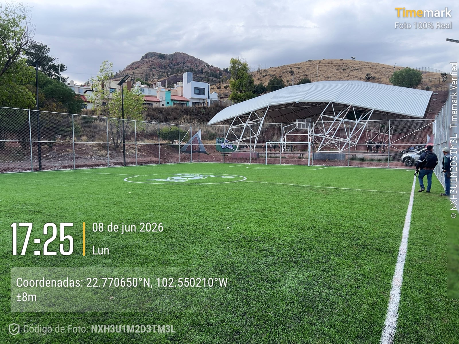 CONSTRUCCIÓN DE CANCHA FÚTBOL 5 EN UNIDAD DEPORTIVA BENITO JUÁREZ 2 EN ZACATECAS