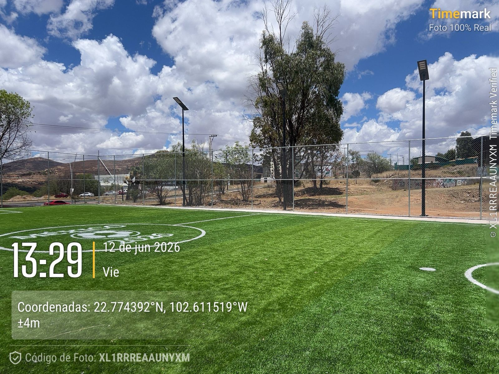 CONSTRUCCIÓN DE CANCHA FÚTBOL 5 EN UNIDAD DEPORTIVA NORTE EN ZACATECAS