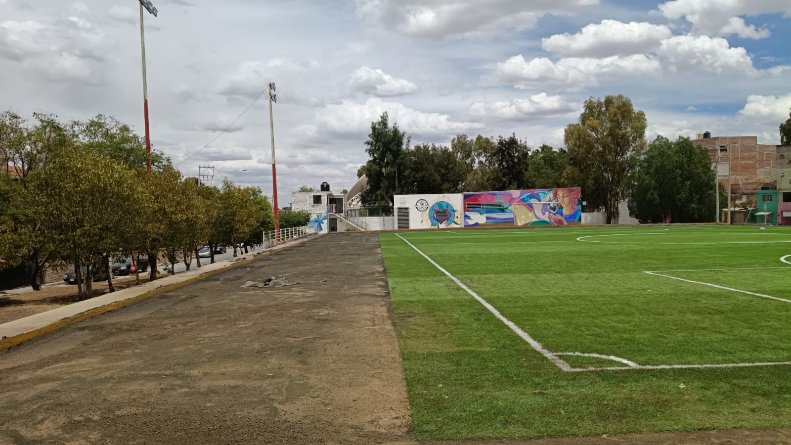 CONSTRUCCIÓN DE CANCHA FÚTBOL 7 EN LA PURÍSIMA EN GUADALUPE