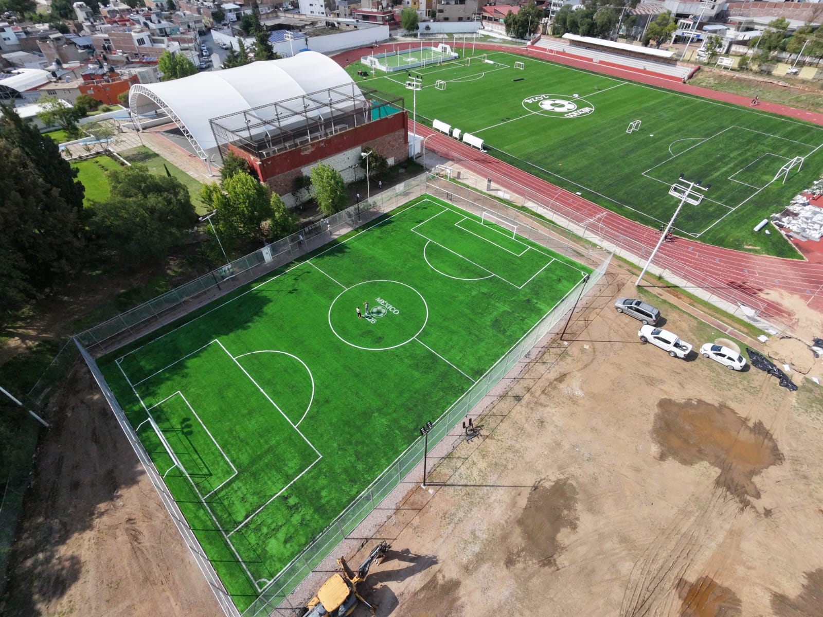 CONSTRUCCIÓN DE CANCHA FÚTBOL 7 EN CENTRO DEPORTIVO INCUFIDEZ EN ZACATECAS