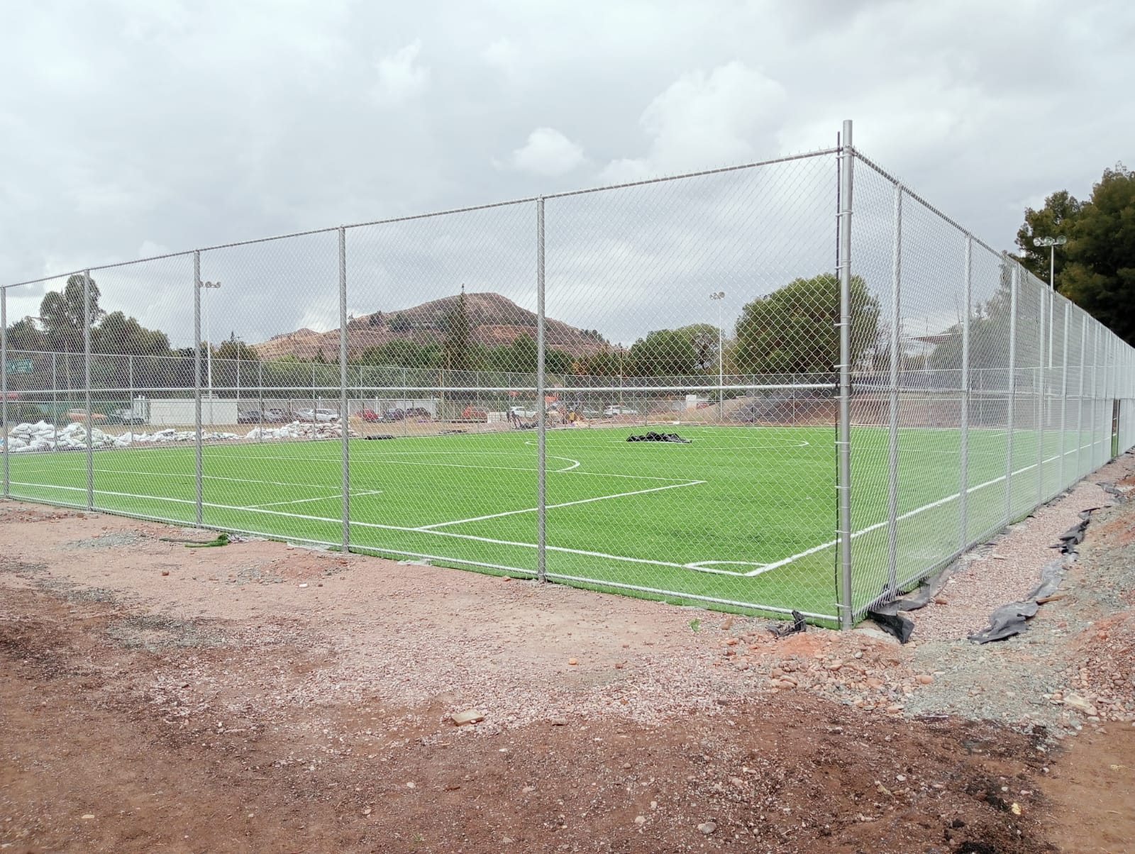 CONSTRUCCIÓN DE CANCHA FÚTBOL 7 EN CENTRO DEPORTIVO INCUFIDEZ EN ZACATECAS