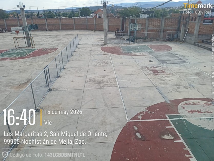 REHABILITACIÓN DE MULTICANCHA EN UNIDAD DEPORTIVA LAS BRISAS EN NOCHISTLÁN DE MEJIA