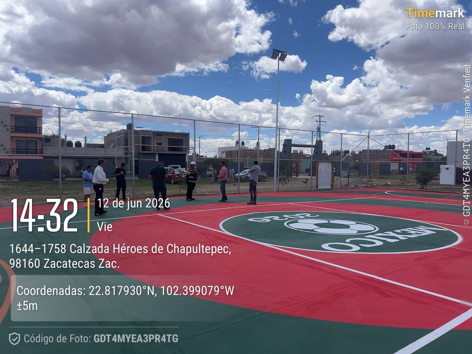 REHABILITACIÓN DE MULTICANCHA EN UNIDAD DEPORTIVA TACOALECHE EN GUADALUPE