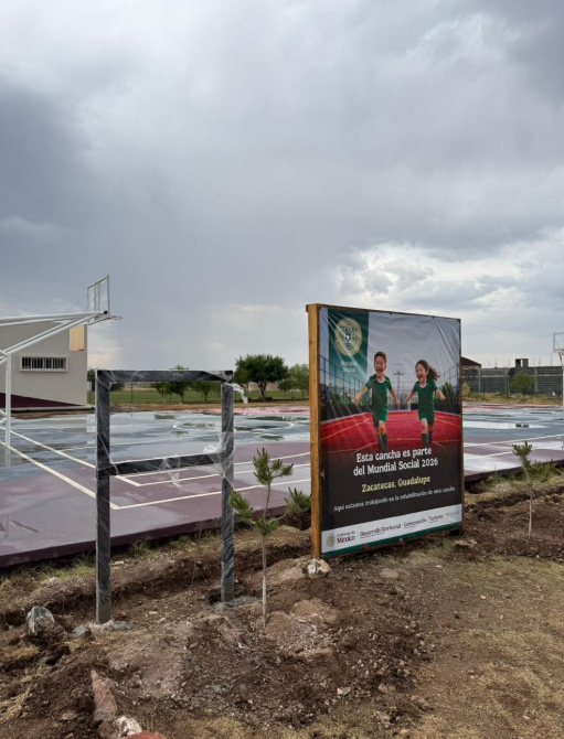 REHABILITACIÓN DE MULTICANCHA EN UNIDAD DEPORTIVA TACOALECHE EN GUADALUPE