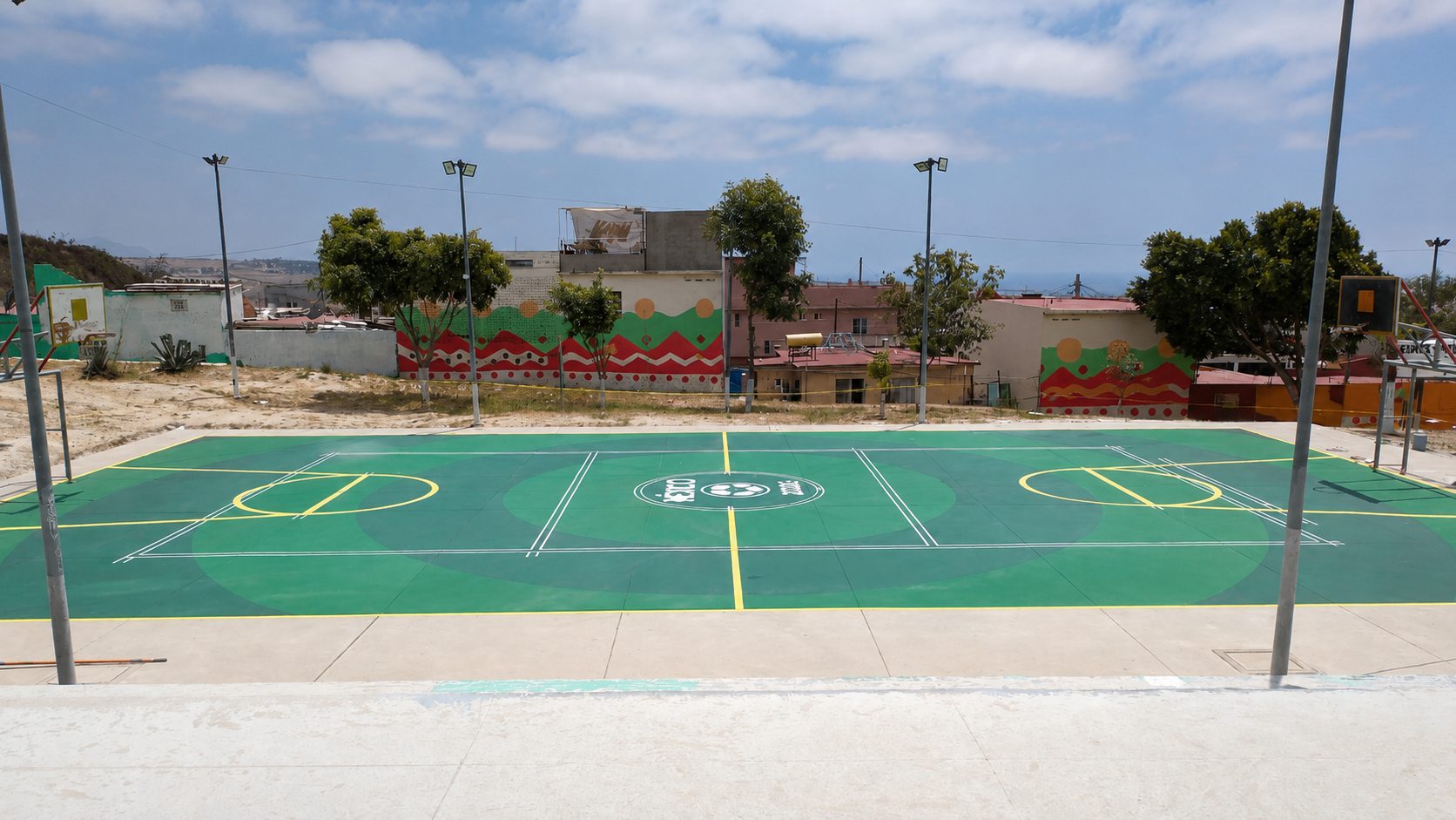 REHABILITACIÓN DE MULTICANCHA EN CENTRO CULTURAL DEPORTIVO SANTA FE EN TIJUANA