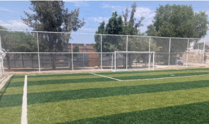 CONSTRUCCIÓN DE CANCHA FÚTBOL 7 EN LEANDRO VALLE EN SAN QUINTÍN