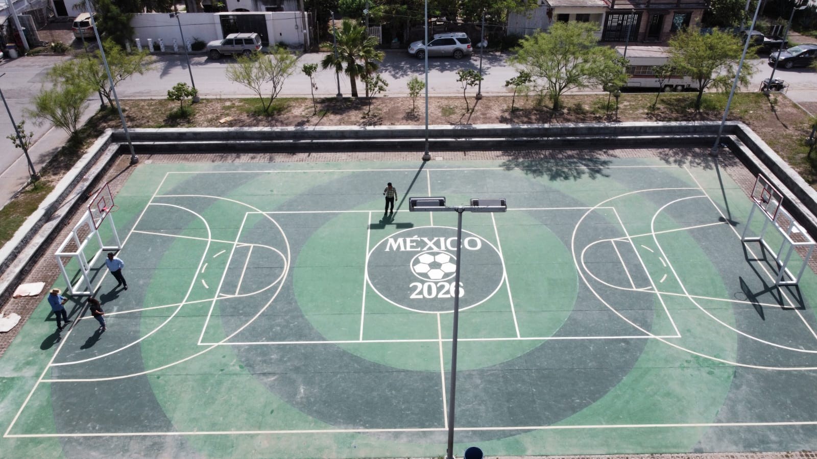 REHABILITACIÓN DE MULTICANCHA EN MÓDULO DEPORTIVO SANTA MARÍA 1 EN MATAMOROS