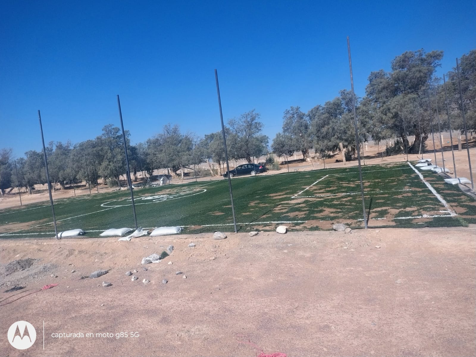 CONSTRUCCIÓN DE CANCHA FÚTBOL 5 EN UNIDAD DEPORTIVA LA CALZADA EN CUATRO CIÉNEGAS