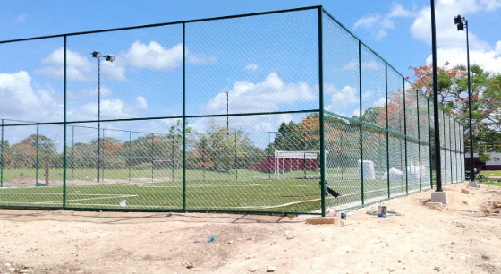 CONSTRUCCIÓN DE CANCHA DE FÚTBOL 5 EN LA UNIDAD DEPORTIVA CANCHA 2