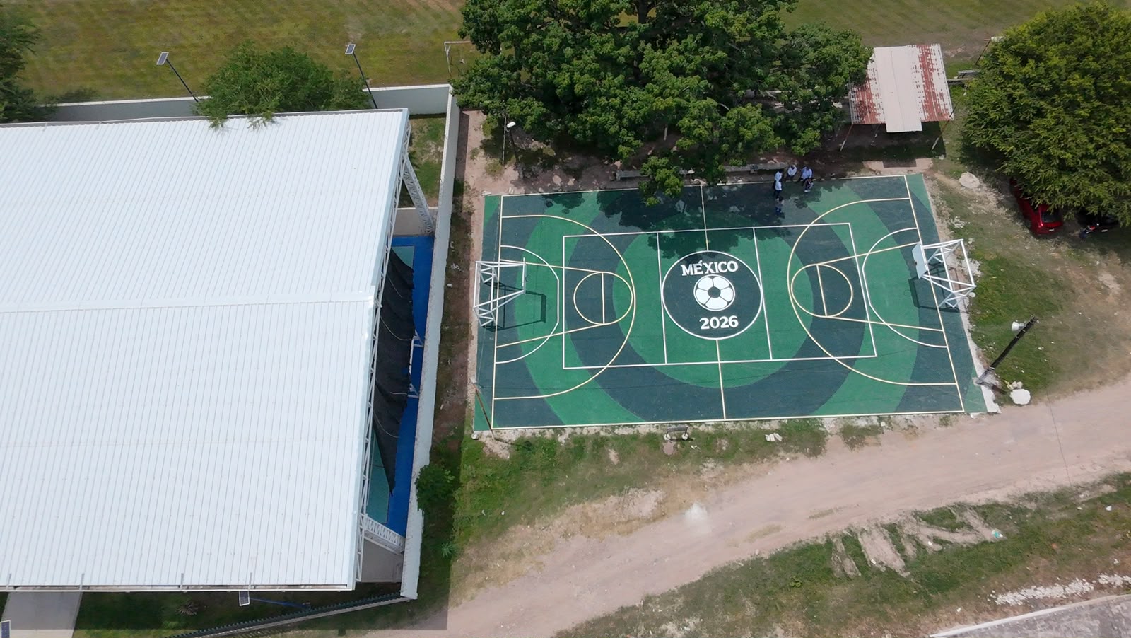 REHABILITACIÓN DE MULTICANCHA EN UNIDAD DEPORTIVA CANTARRANAS 2 EN TUXPAN