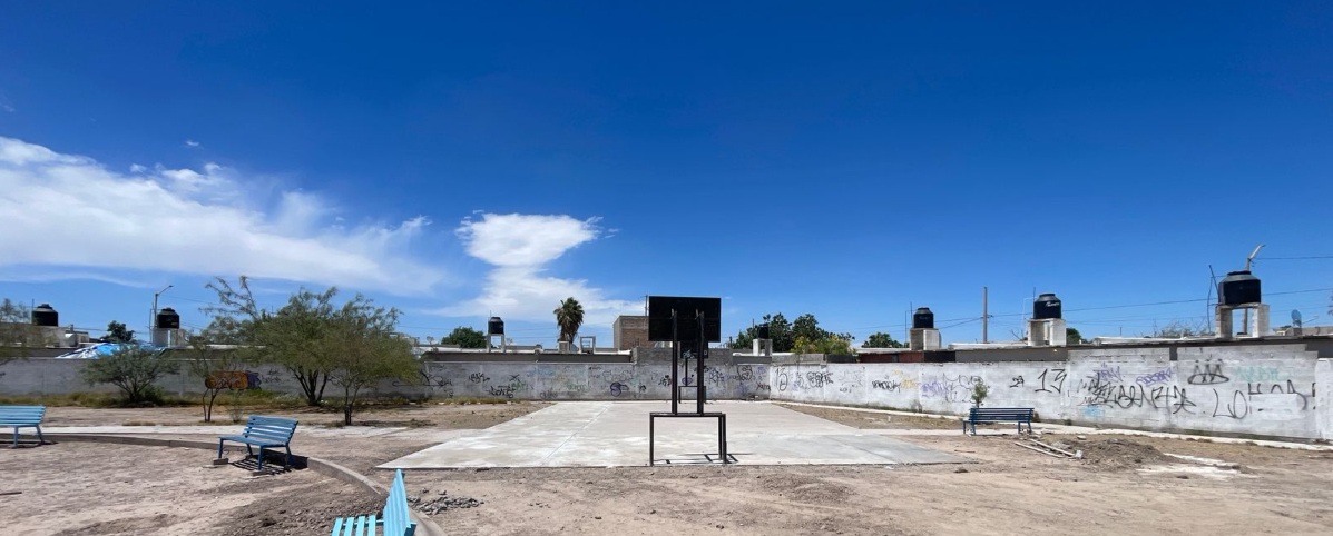 REHABILITACIÓN DE MULTICANCHA EN FRACCIONAMIENTO LAS HUERTAS II EN LERDO