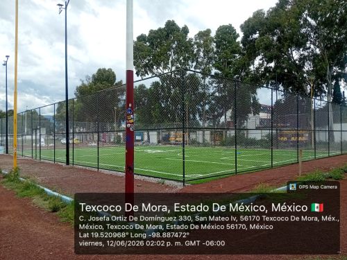 CONSTRUCCIÓN DE CANCHA FÚTBOL 5 EN UNIDAD DEPORTIVA SILVERIO PÉREZ EN TEXCOCO
