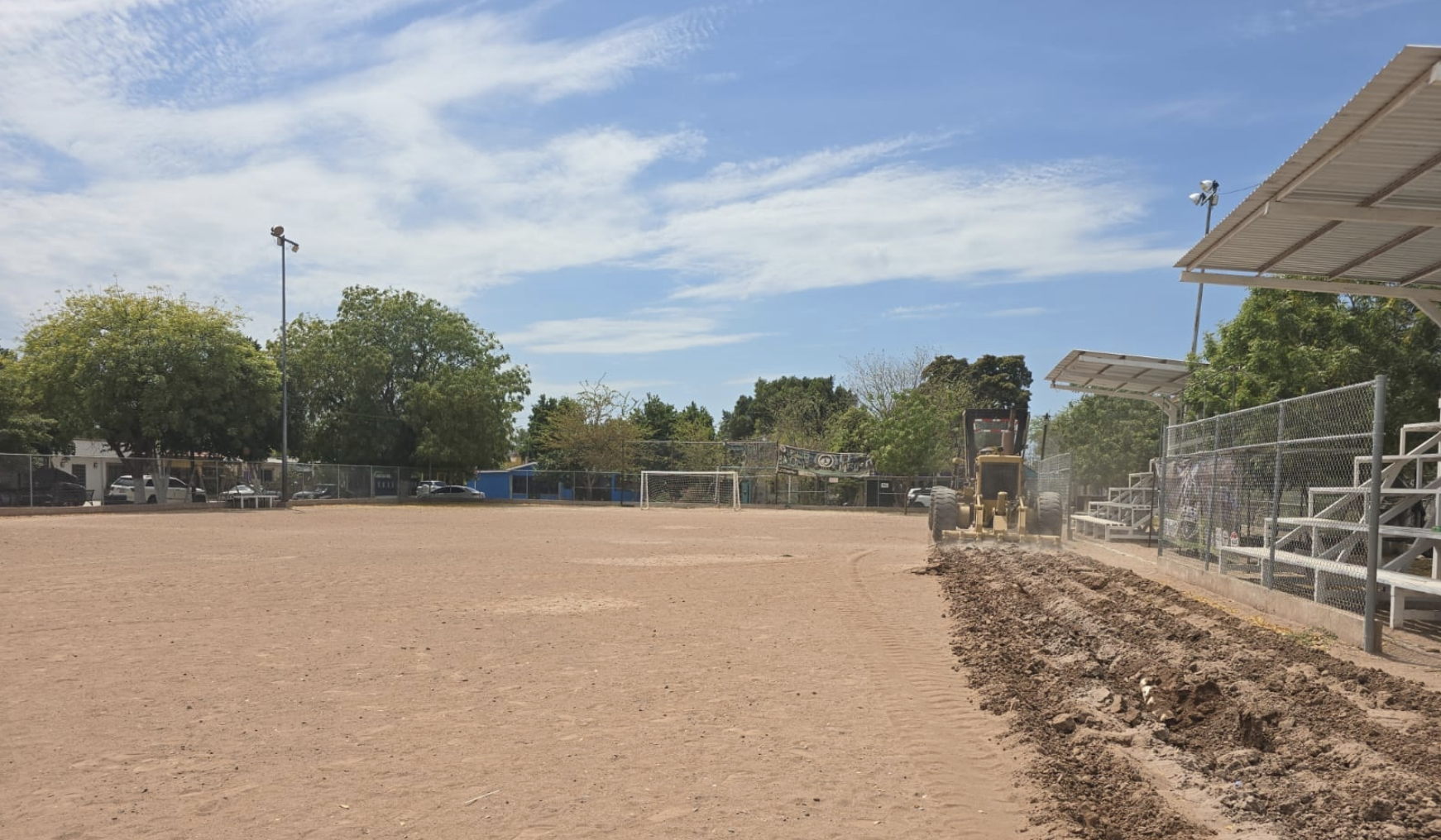 CONSTRUCCIÓN DE CANCHA FÚTBOL 7 EN CD OBREGÓN