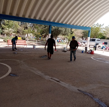 REHABILITACIÓN DE MULTICANCHA EN EL EJIDO DE VILMA ALE DE HERRERA EN GÓMEZ PALACIO