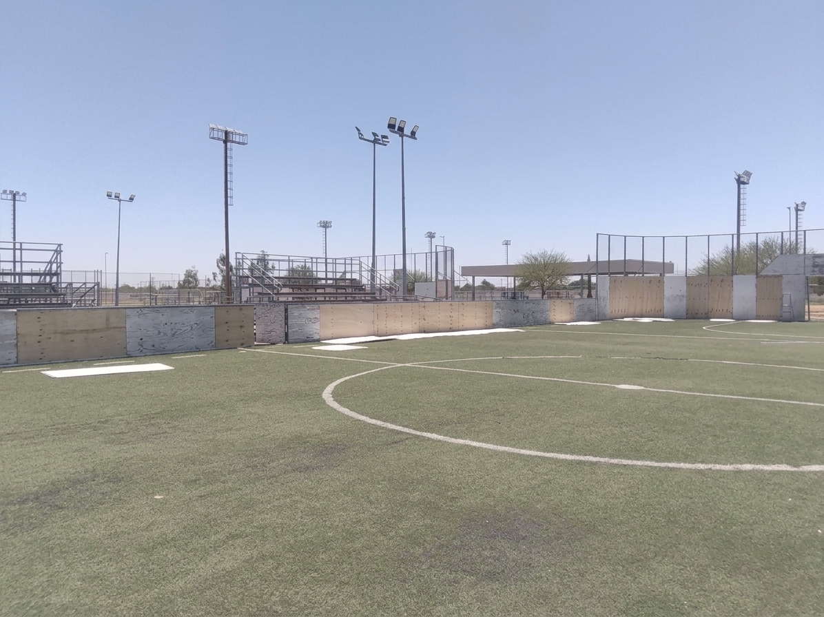 REHABILITACIÓN DE CANCHA FÚTBOL 5 EN POLIDEPORTIVO CANCHA 5 EN MEXICALI