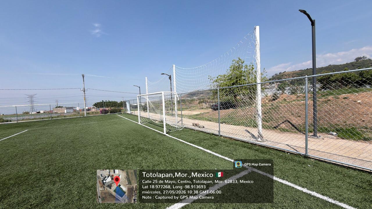 REHABILITACIÓN DE CANCHA FÚTBOL 7 EN DEPORTIVA TEPETLIXPITA EN TOTOLAPAN