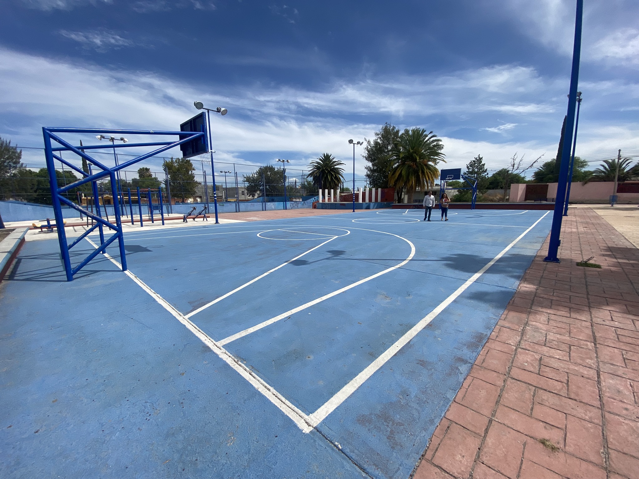 REHABILITACIÓN DE MULTICANCHA EN COLONIA OLIVAR DE LAS ÁNIMAS EN MATEHUALA
