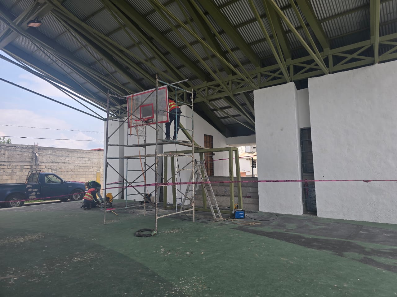 REHABILITACIÓN DE MULTICANCHA EN CUAUHTÉMOC EN TLAHUELILPAN