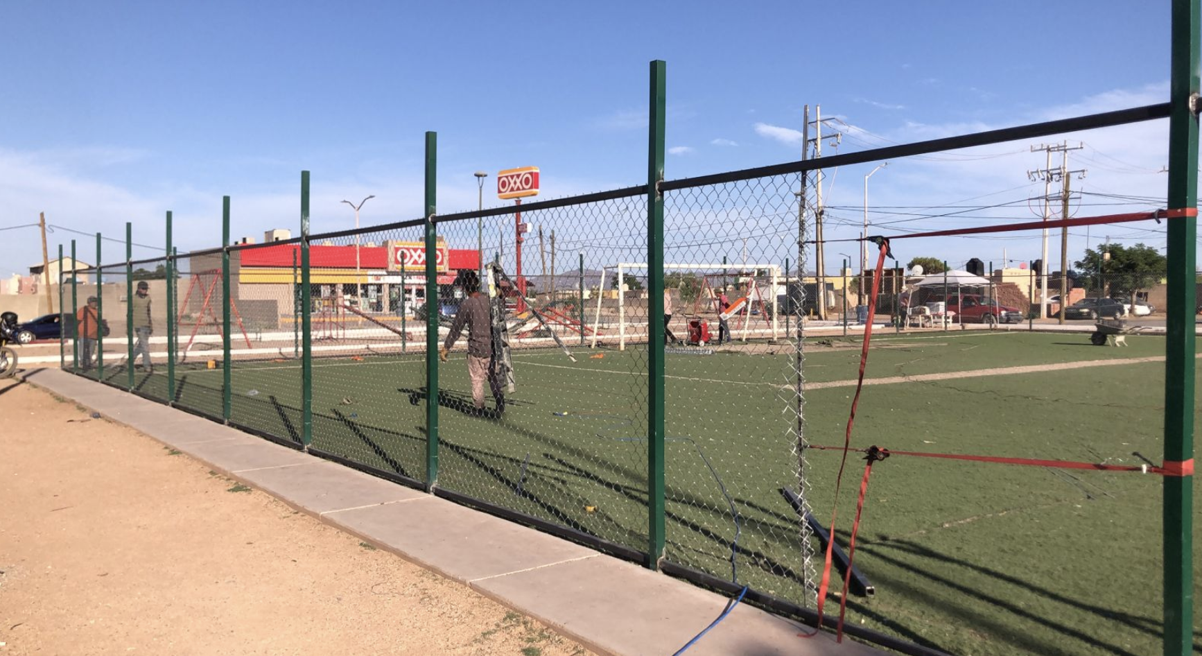 REHABILITACIÓN DE CANCHA FÚTBOL 7 PARQUE SANTAFE ROBLE
