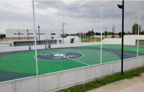 REHABILITACIÓN DE CANCHA FÚTBOL 7 EN POLIDEPORTIVO PALAÚ EN MUZQUIZ 2