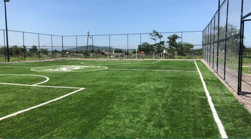 CONSTRUCCIÓN DE CANCHA FÚTBOL 5 EN VILLA DE LAS FLORES EN CUAUTLA