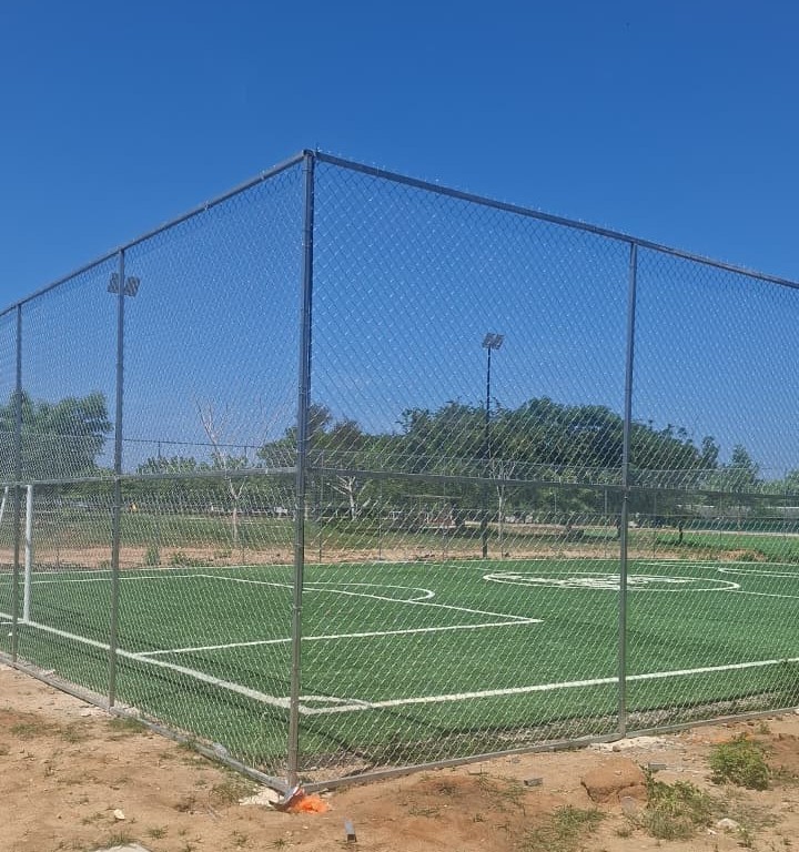 CONSTRUCCIÓN DE CANCHA FÚTBOL 5 EN VILLA PRIMAVERA EN SAN PEDRO MIXTEPEC