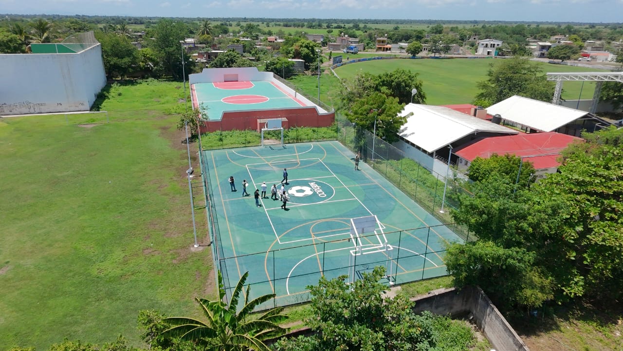 REHABILITACIÓN DE MULTICANCHA EN UNIDAD DEPORTIVA CANTARRANAS 1 EN TUXPAN