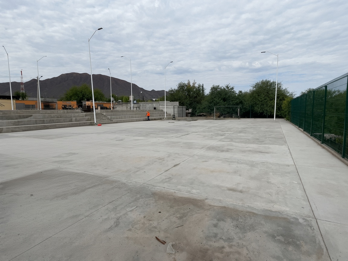 REHABILITACIÓN DE MULTICANCHA EN BARRIO EL MEZQUITAL EN NAZAS