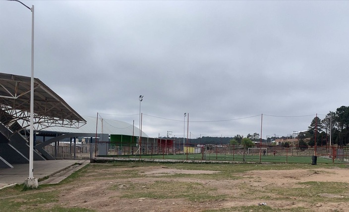 CONSTRUCCIÓN DE CANCHA DE FÚTBOL 5 EN UNIDAD DEPORTIVA CHAPULTEPEC EN PUEBLO NUEVO