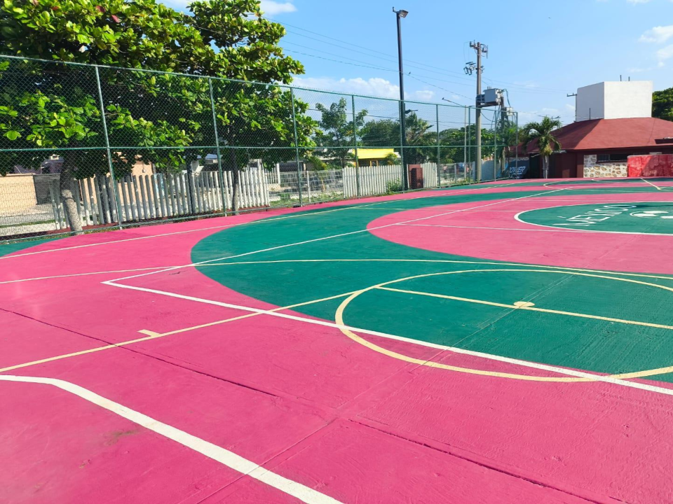 REHABILITACIÓN DE MULTICANCHA EN LA UNIDAD DEPORTIVA CONCORDIA EN CAMPECHE