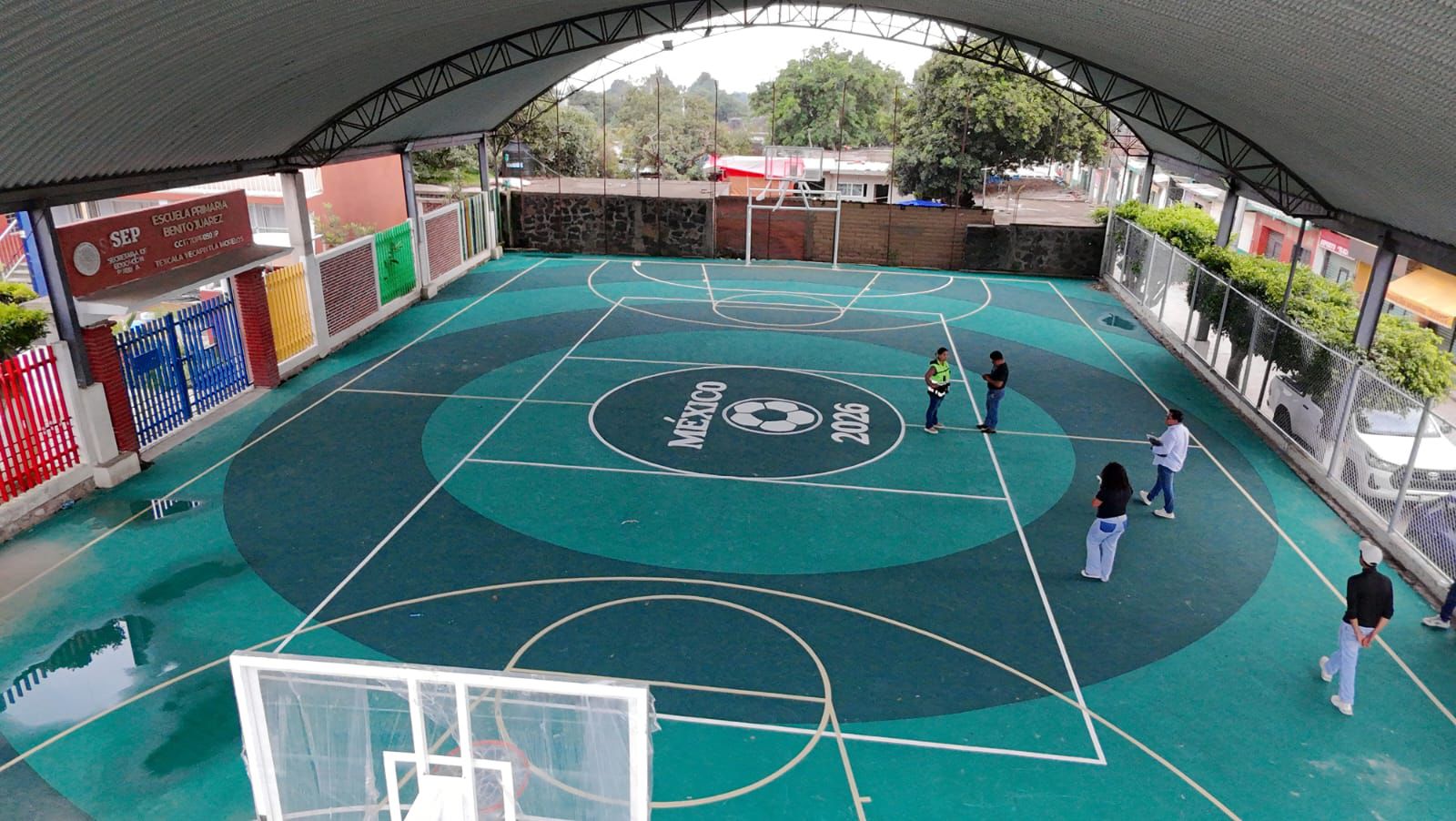 REHABILITACIÓN DE MULTICANCHA 1 EN TEXCALA EN YECAPIXTLA