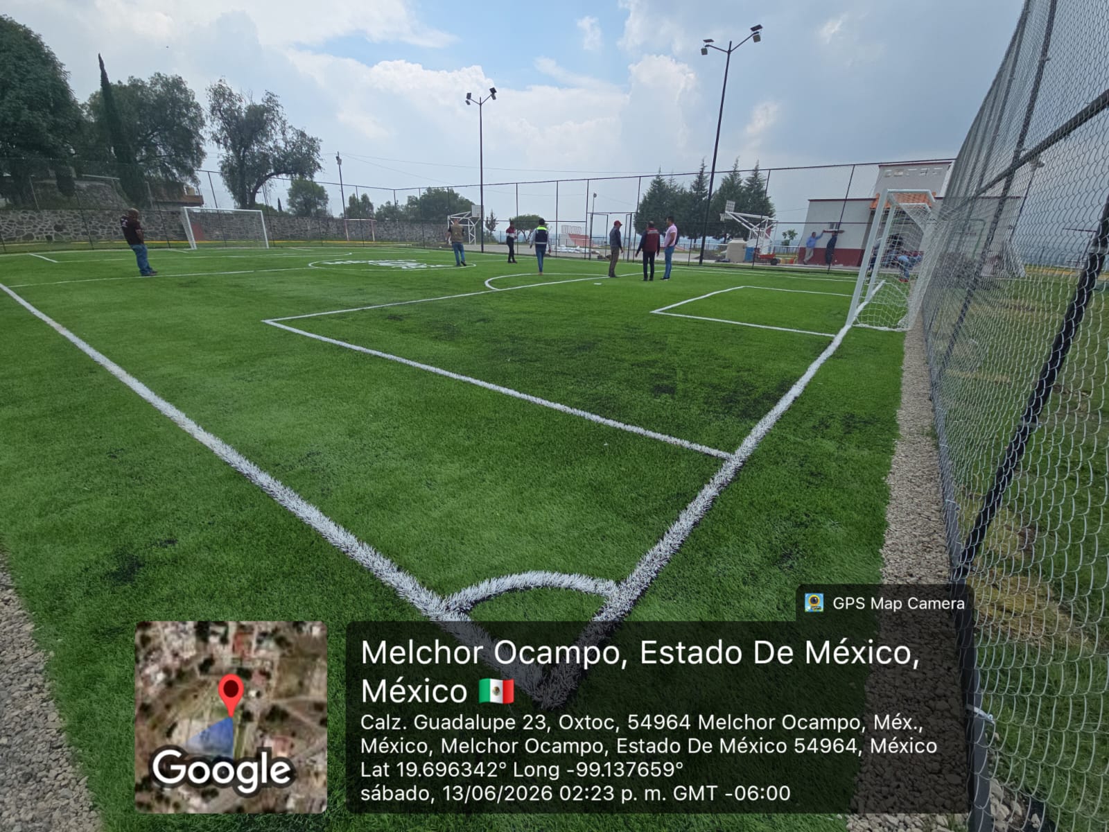 CONSTRUCCIÓN DE CANCHA FÚTBOL 5 EN PARQUE MIRADOR EN MELCHOR OCAMPO