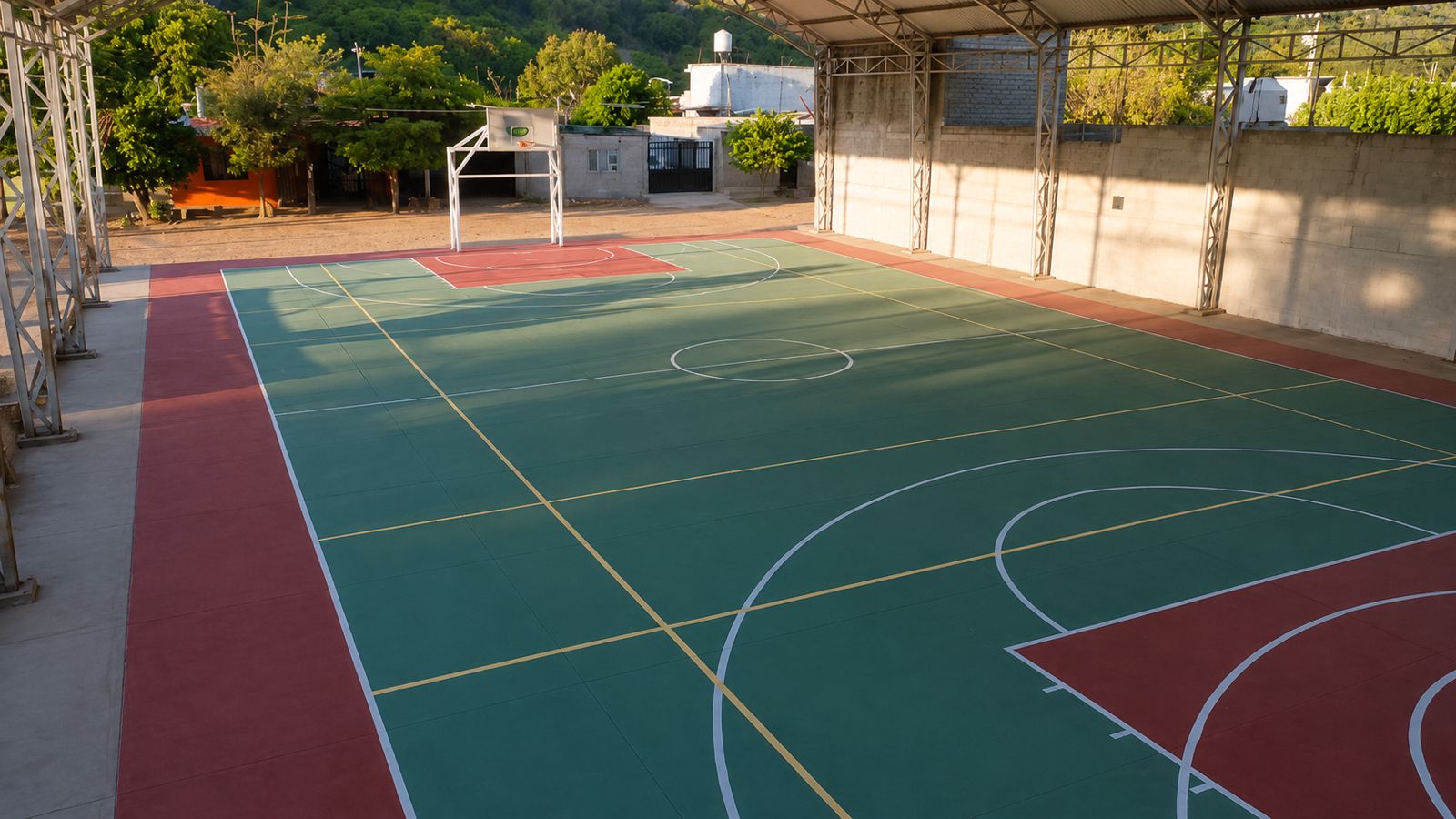CANCHA DE USOS MÚLTIPLES - MECATÁN