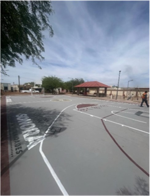 CANCHA QUININALE EN CABORCA