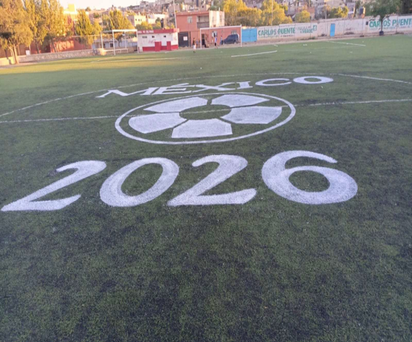 CANCHA EN UNIDAD DEPORTIVA SAUCEDA DE LA BORDA