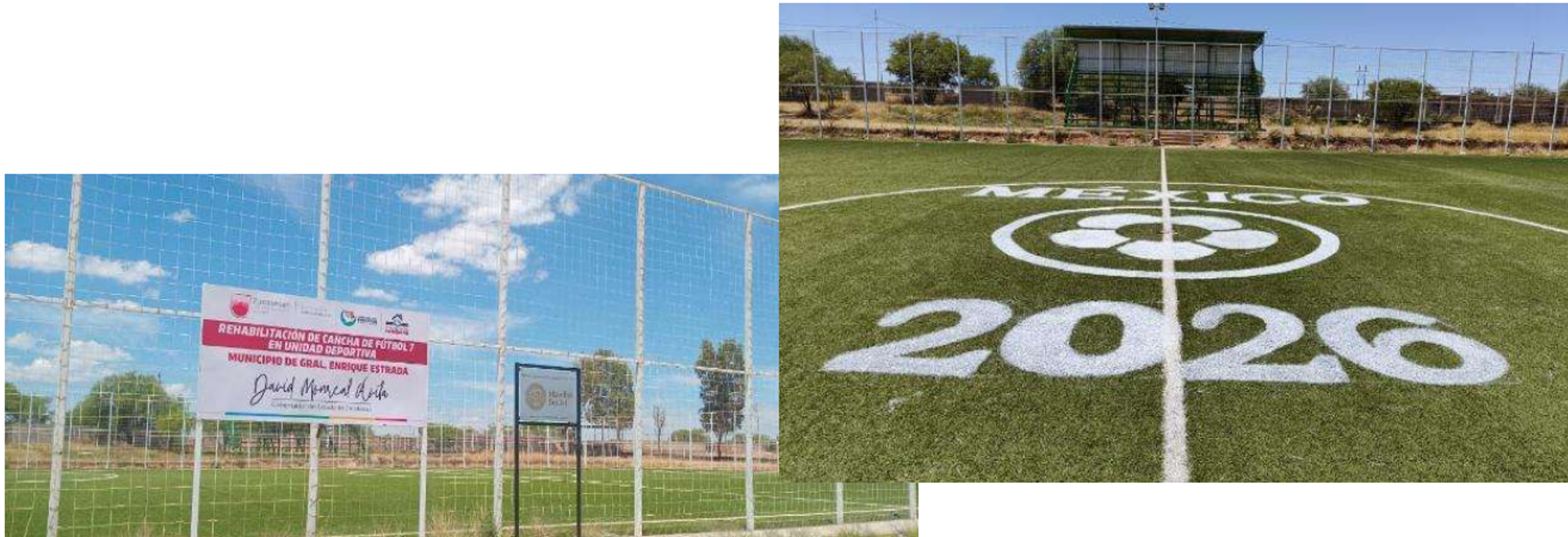 CANCHA EN UNIDAD DEPORTIVA ENRIQUE ESTRADA