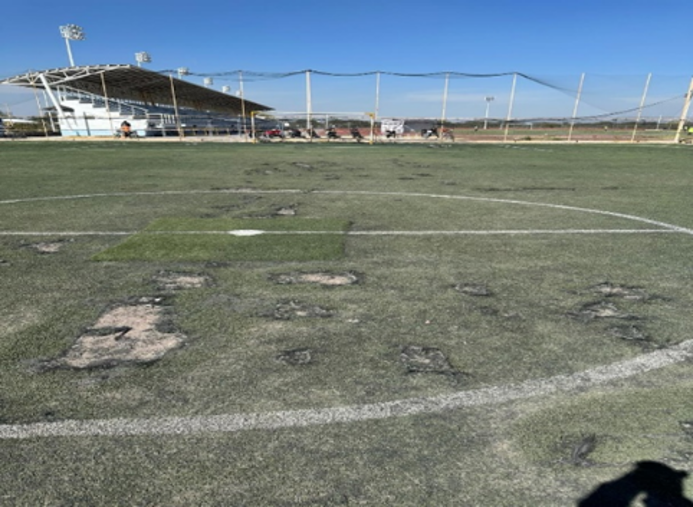 CANCHA DE FÚTBOL EN UNIDAD DEPORTIVA SUR