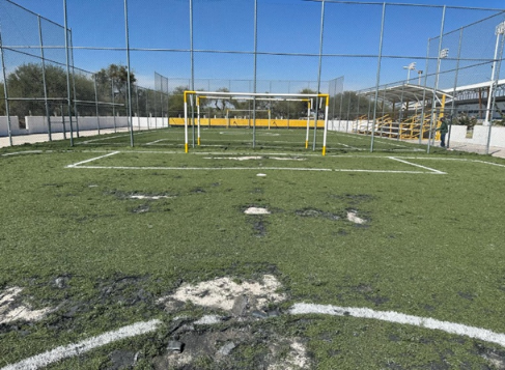 CANCHA DE FÚTBOL RÁPIDO EN UNIDAD DEPORTIVA SUR