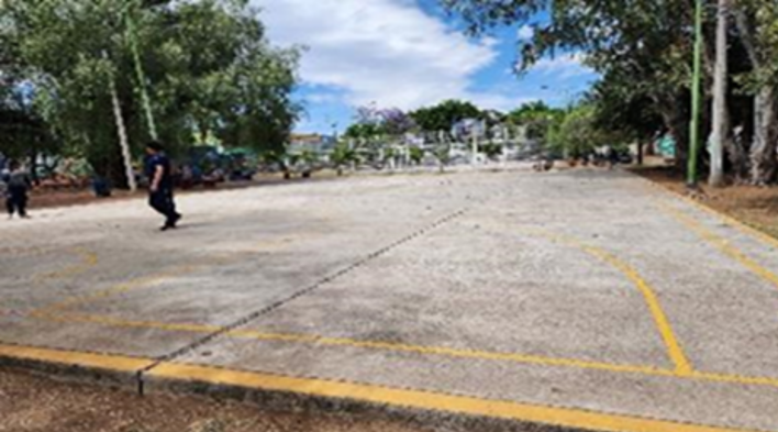 CANCHA EN UNIDAD DEPORTIVA SUR