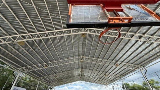 CANCHA MTRO. TIBURCIO LÓPEZ MACÍAS EN ESCUELA NORMAL SUPERIOR OFICIAL 