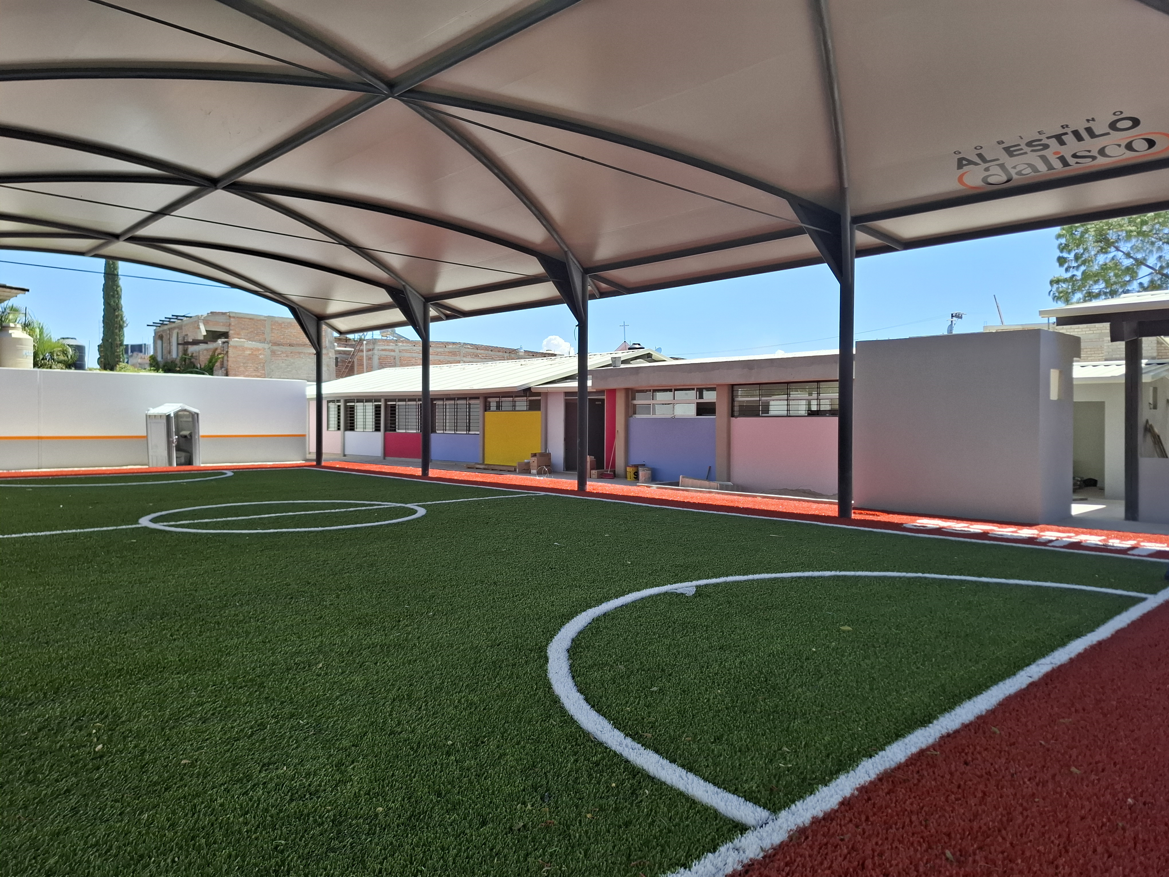 CANCHA EN JARDÍN DE NIÑOS EMILIANO ZAPATA C.C.T. 14DJN0488Z