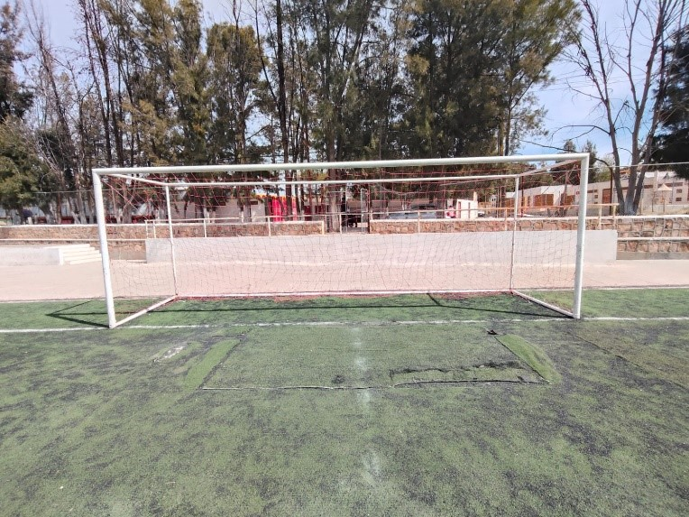 CANCHA EN UNIDAD DEPORTIVA OLVERA