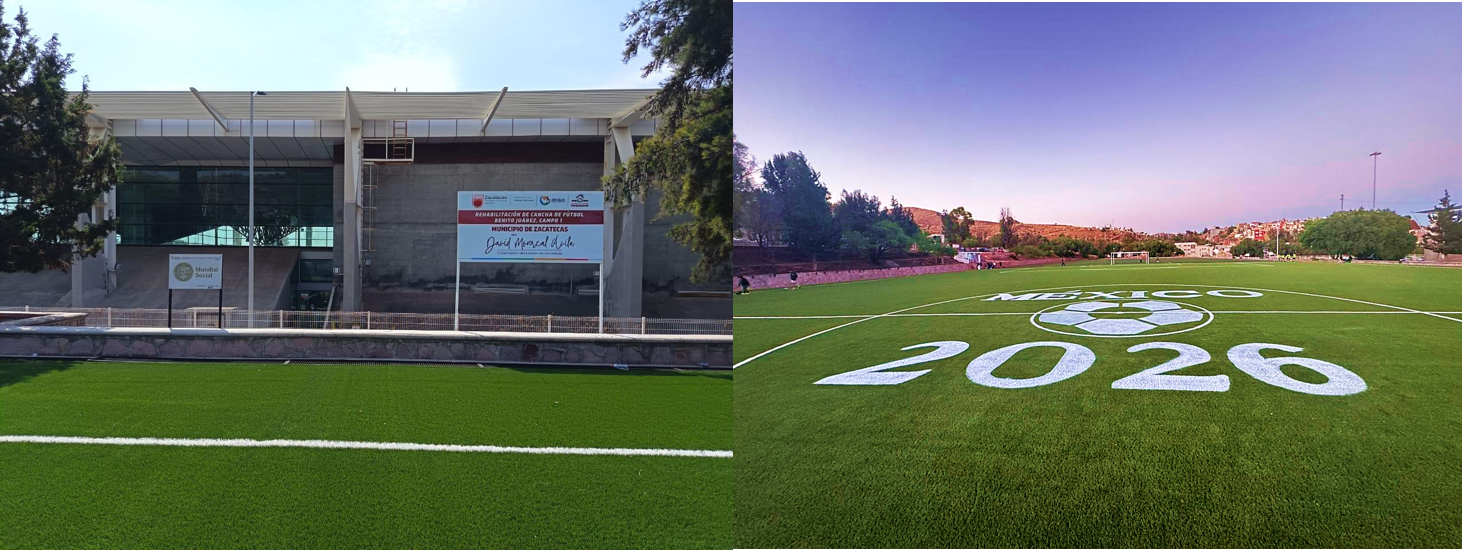 CANCHA EN UNIDAD DEPORTIVA BENITO JUÁREZ