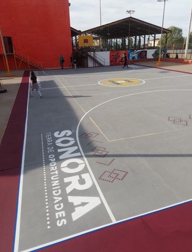 CANCHA MULTIFUNCIONAL DE FÚTBOL 1, GIMNASIO MUNICIPAL EN CANANEA