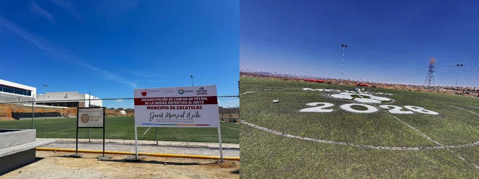 CANCHA EN UNIDAD DEPORTIVA EL ORITO