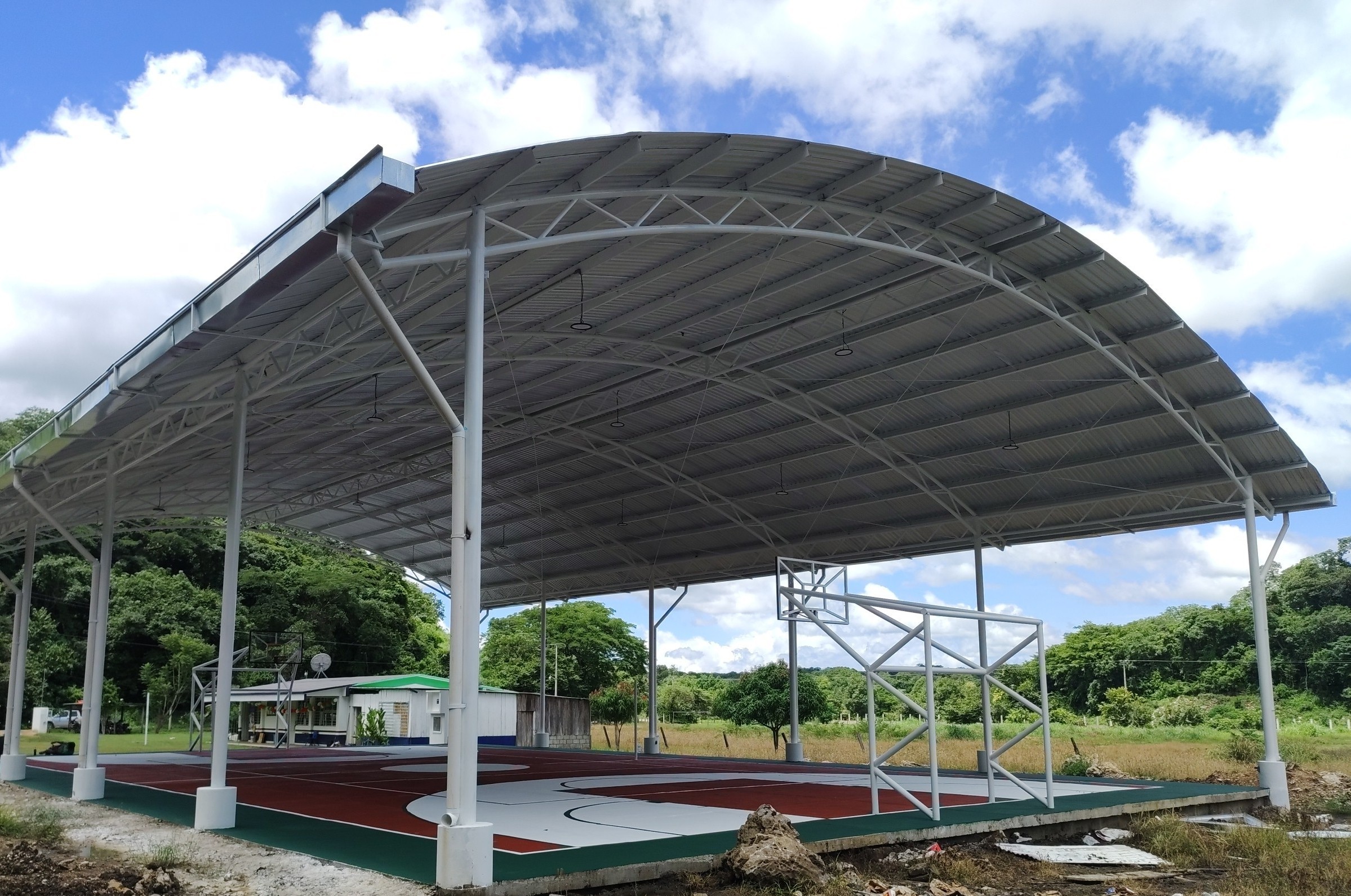 CANCHA  DE USOS MÚLTIPLES COLEGIO DE BACHILLERES NUEVO MAZAPA