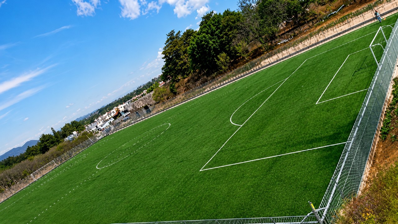 CANCHA EN UNIDAD DEPORTIVA SANTA CRUZ