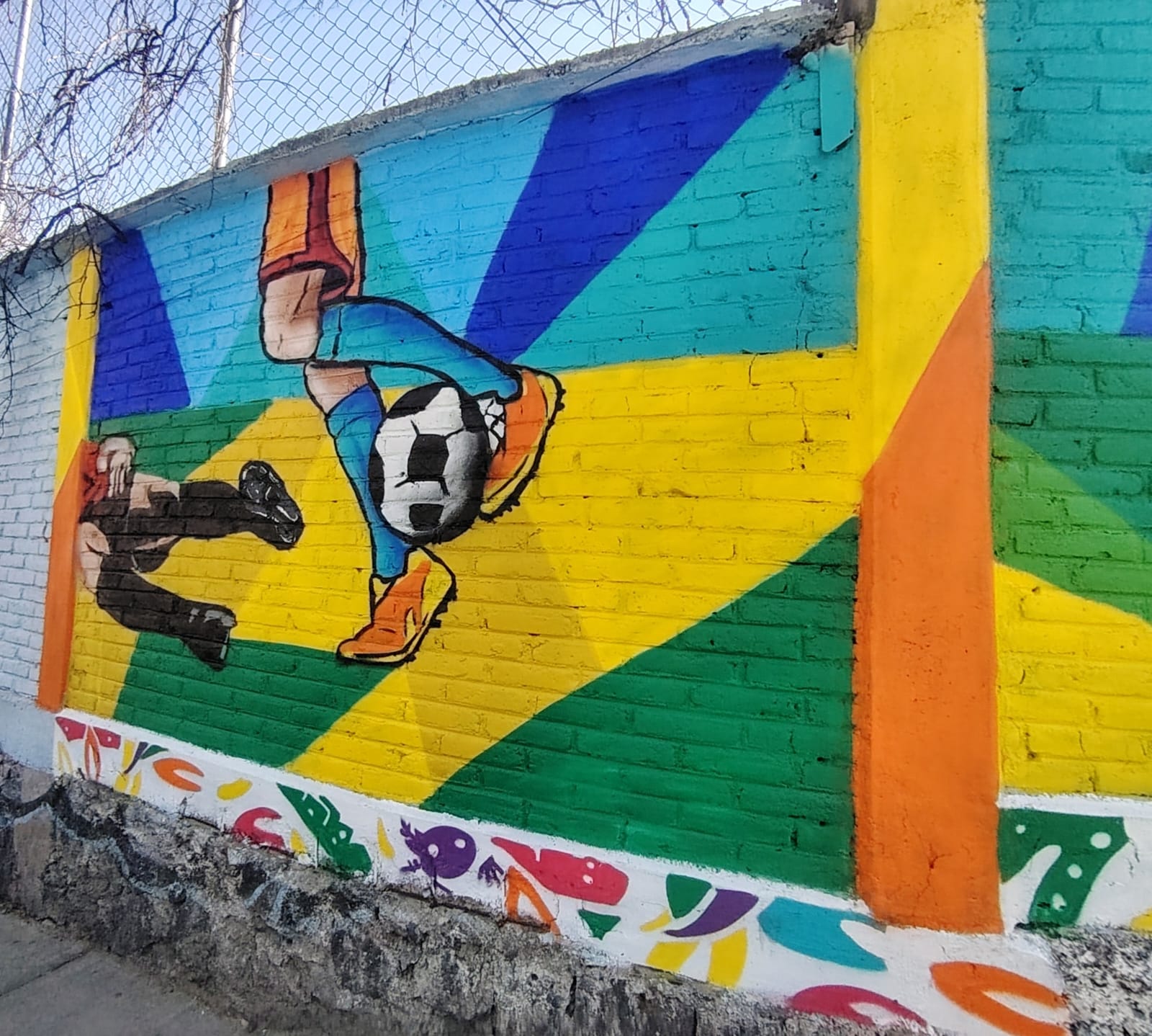 MURAL MUNDIALITO DE FÚTBOL PARTE 2