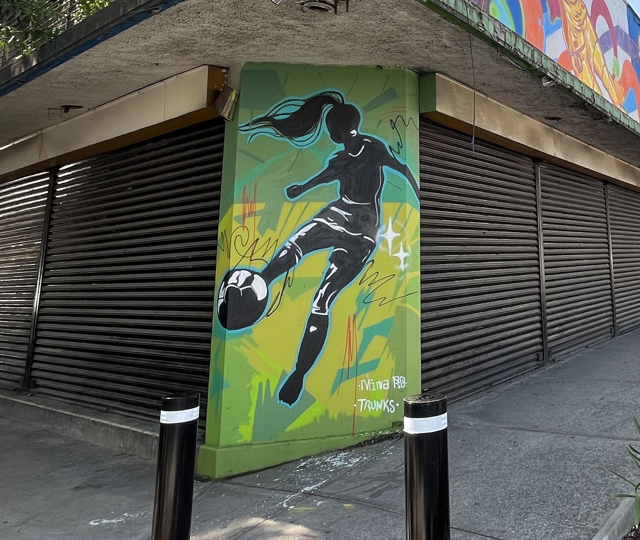 MURAL SILUETA FUTBOLISTA