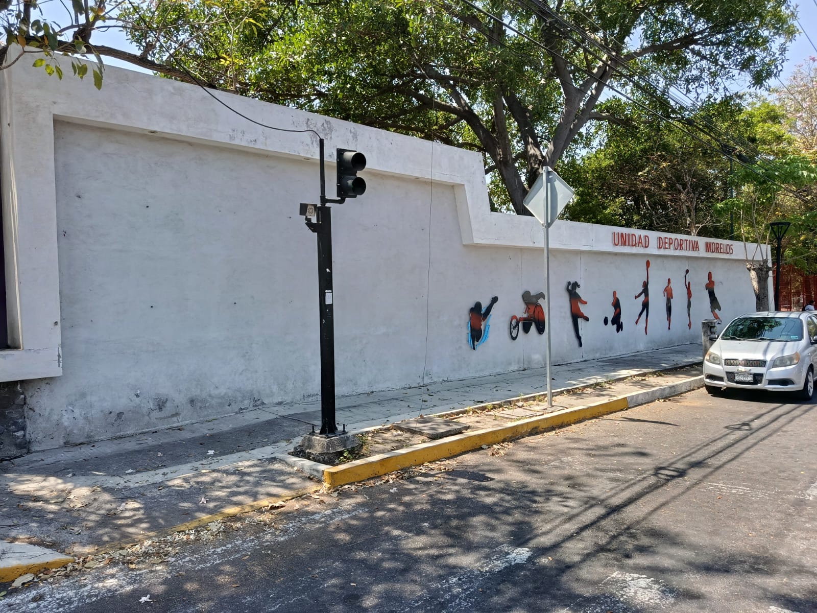 MURAL EN UNIDAD DEPORTIVA JOSÉ MARÍA MORELOS Y PAVÓN